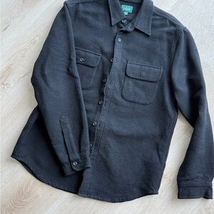 Classic Black Men's Shirt Jacket